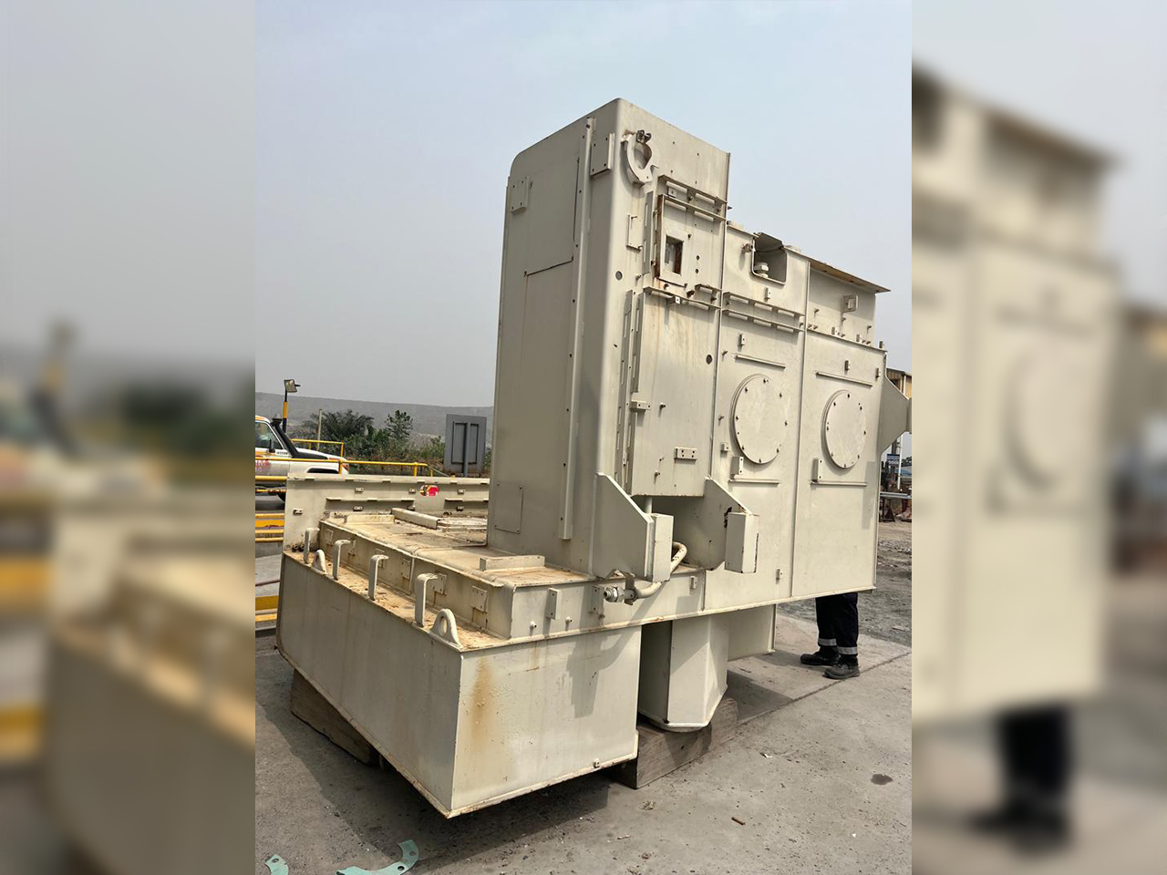 Before on fuel tank rusted and cracks to <br>be sandblasted and paint with three coat layers.<br> At Newmont akyem mining area